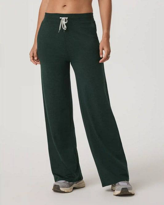 Halo Essential Wideleg Pant | Evergreen Heather
