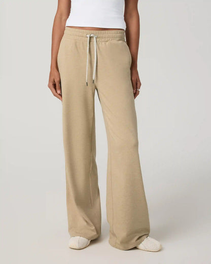 Halo Essential Wideleg Pant | Khaki Heather