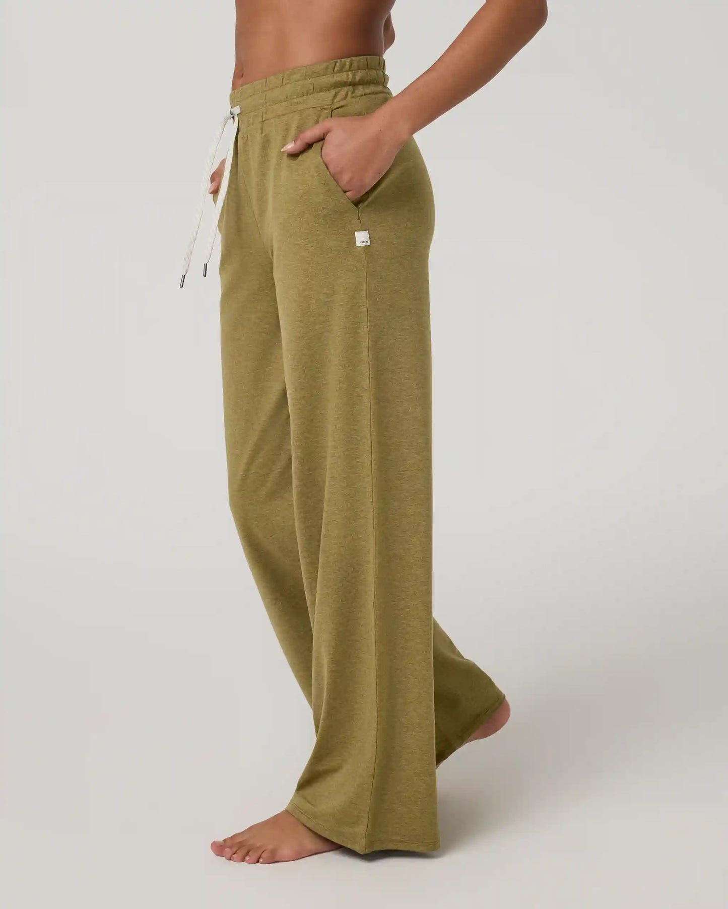 Halo Essential Wideleg Pant | Saguaro Heather