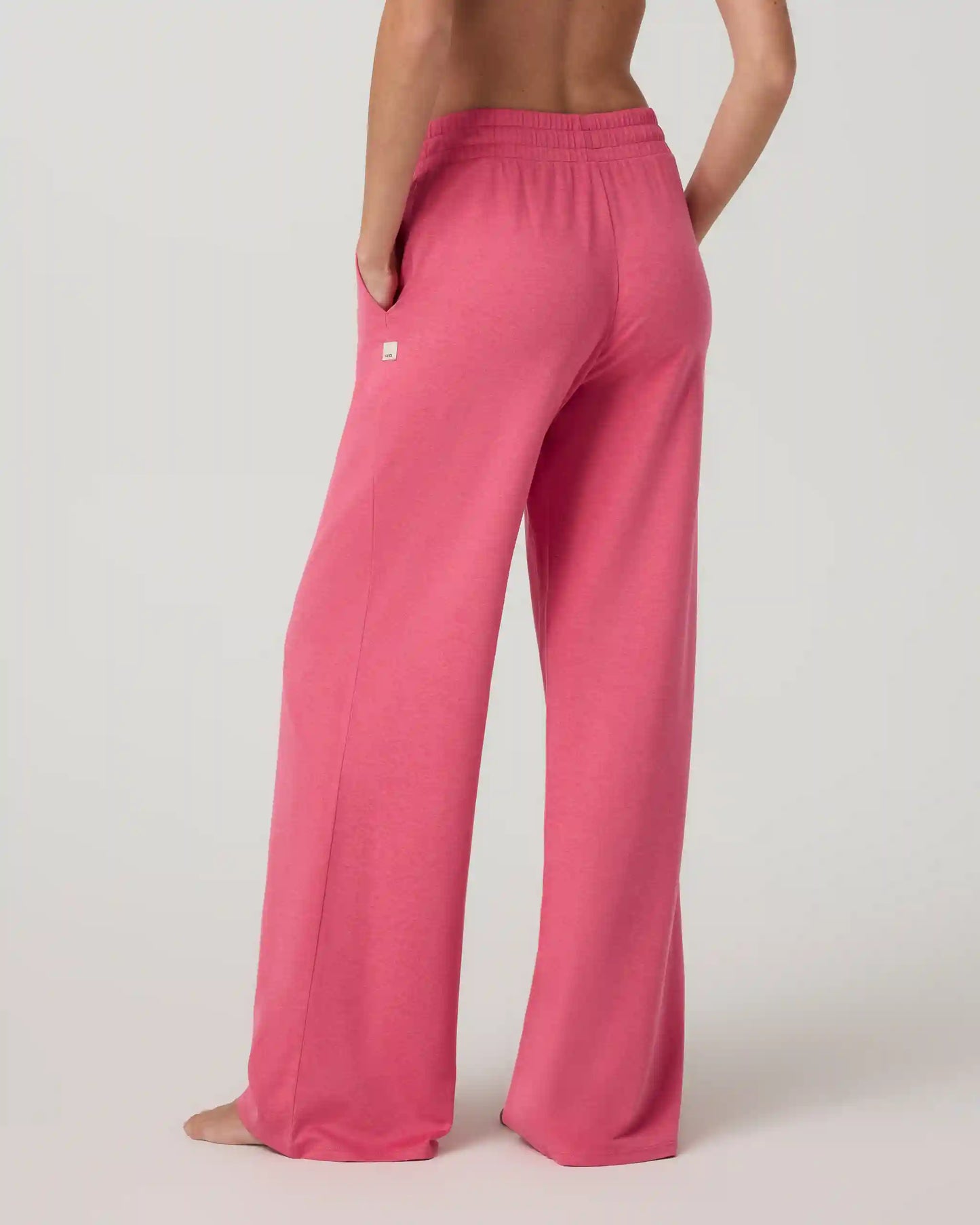 Halo Essential Wideleg Pant | Sunset Pink Heather