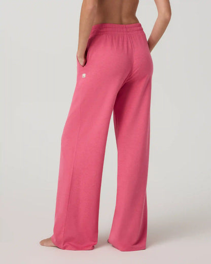 Halo Essential Wideleg Pant | Sunset Pink Heather