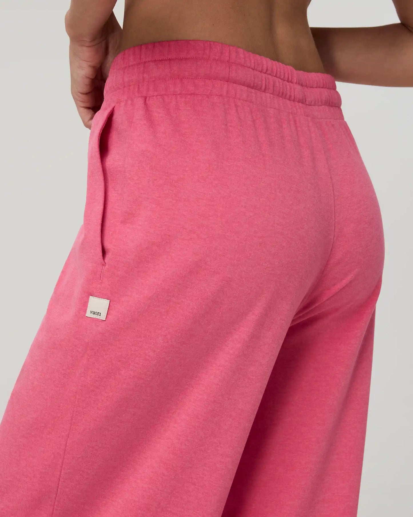 Halo Essential Wideleg Pant | Sunset Pink Heather
