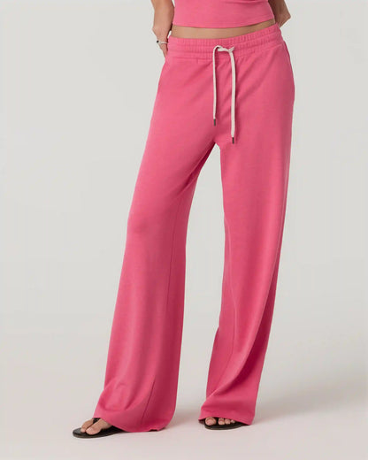Halo Essential Wideleg Pant | Sunset Pink Heather