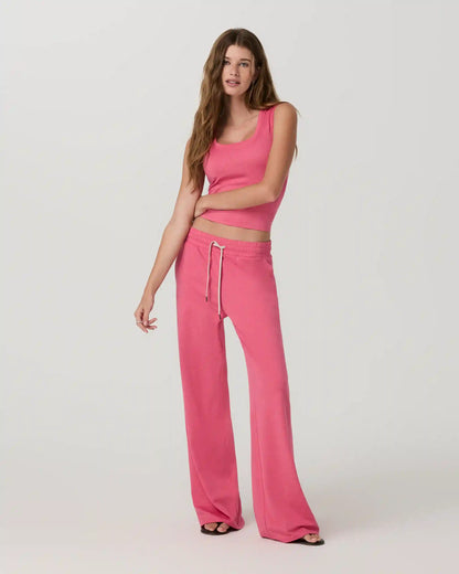 Halo Essential Wideleg Pant | Sunset Pink Heather
