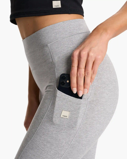 Granite Pocket Legging | Light Heather Grey