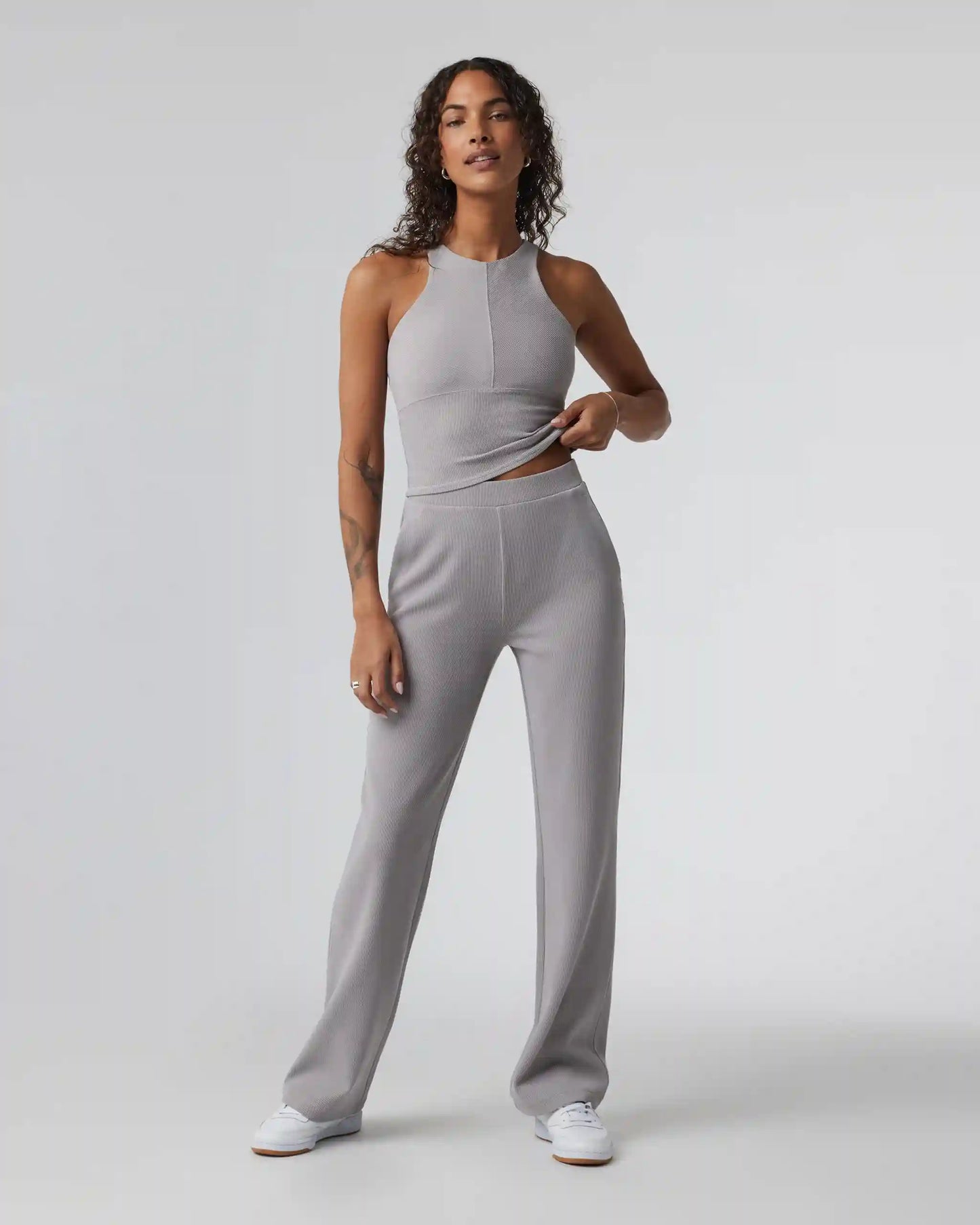 Aston Rib Pant | Soft Pewter