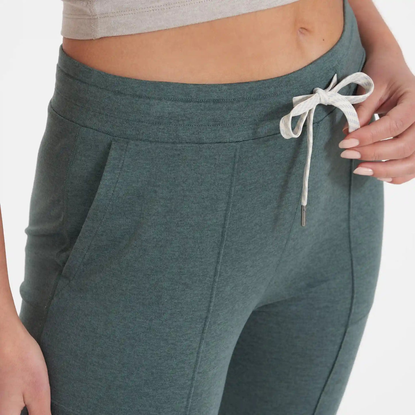 Halo Wide Leg Flare Pant | Kelp Heather