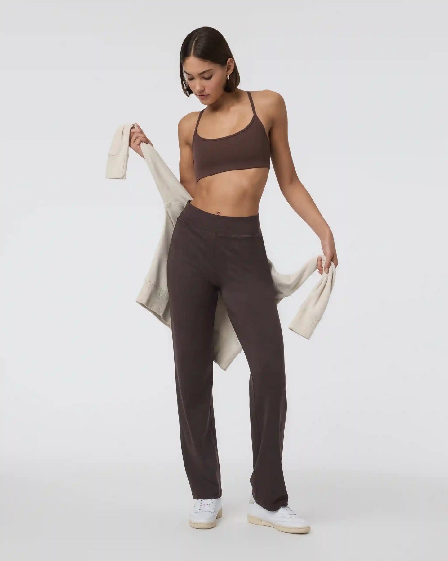 Halo Straight Leg Trouser | Java Heather