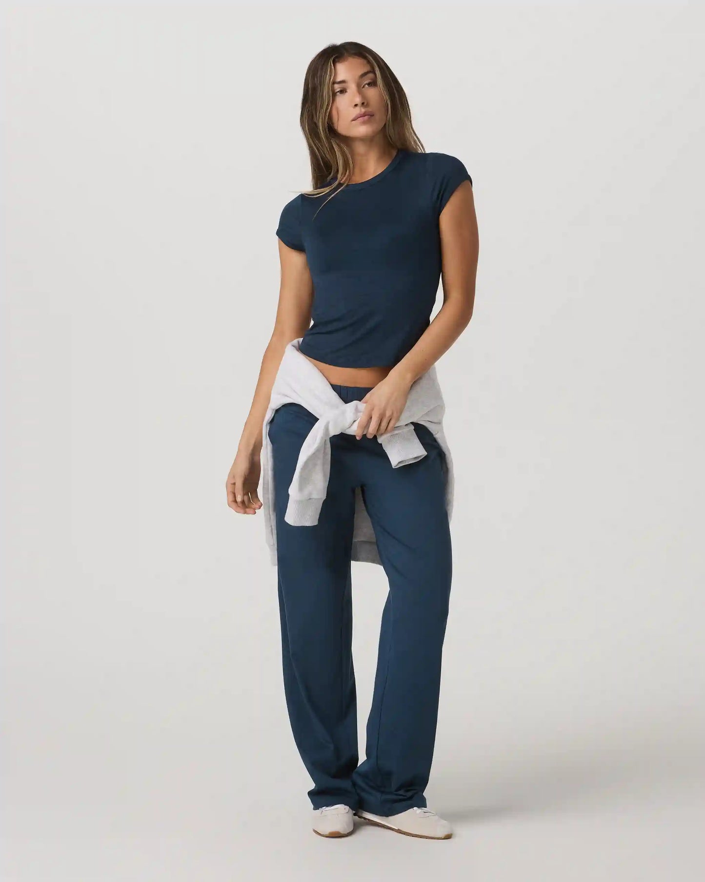 Halo Modern Straight Leg Pant - Long | Blue Coast Heather