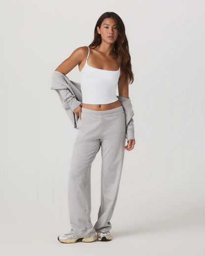 Halo Modern Straight Leg Pant-Long | Pale Grey Heather