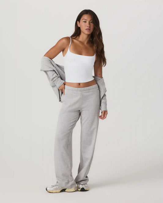 Halo Modern Straight Leg Pant-Long | Pale Grey Heather