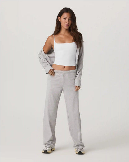 Halo Modern Straight Leg Pant | Pale Grey Heather