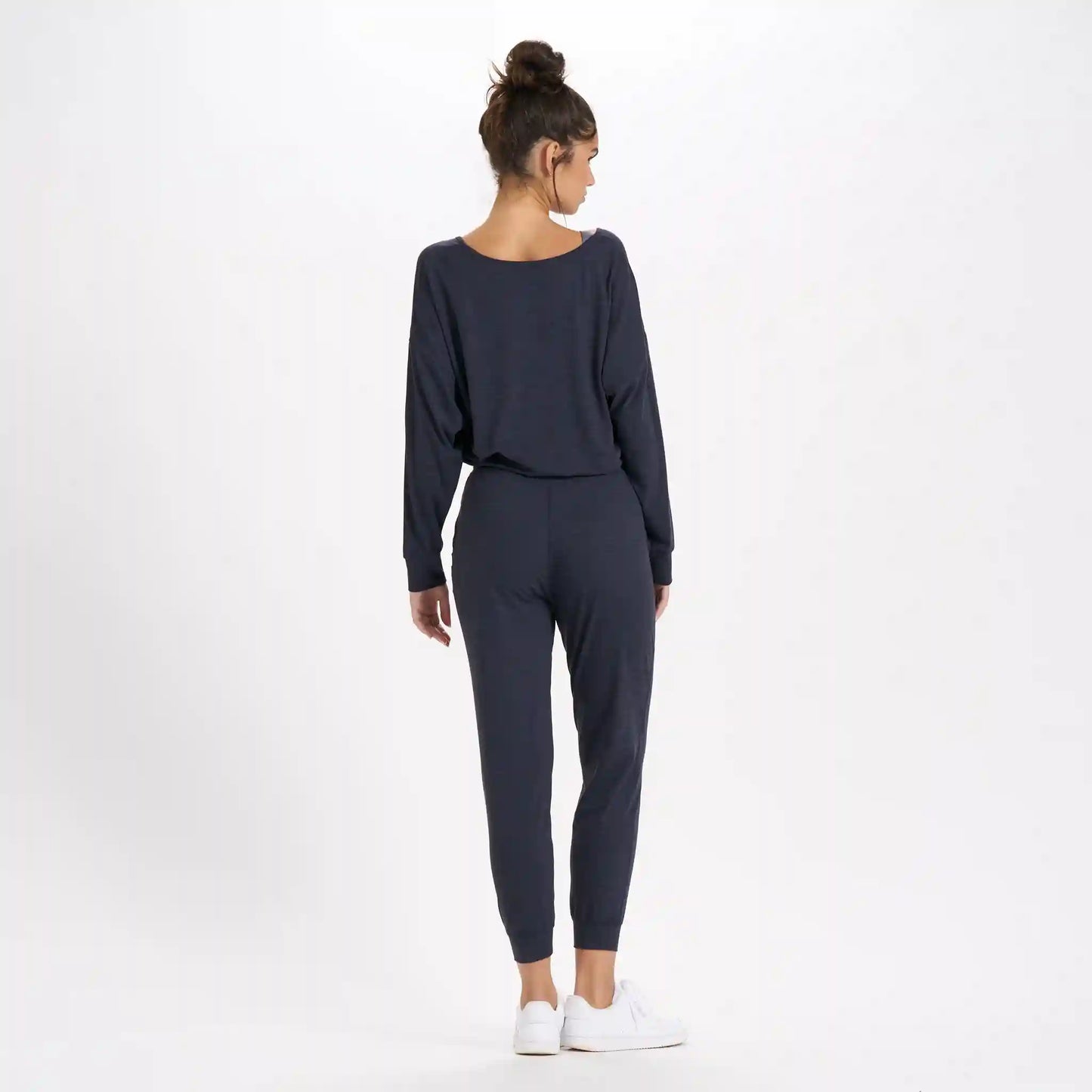 Long-Sleeve Lux Jumpsuit | Midnight Heather
