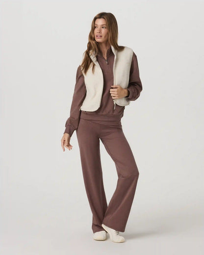 Granite Foldover Straight Leg | Sable Heather