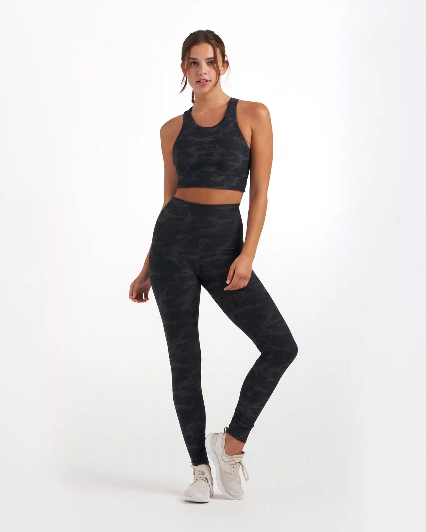 Clean Elevation Legging-Long | Black Camo