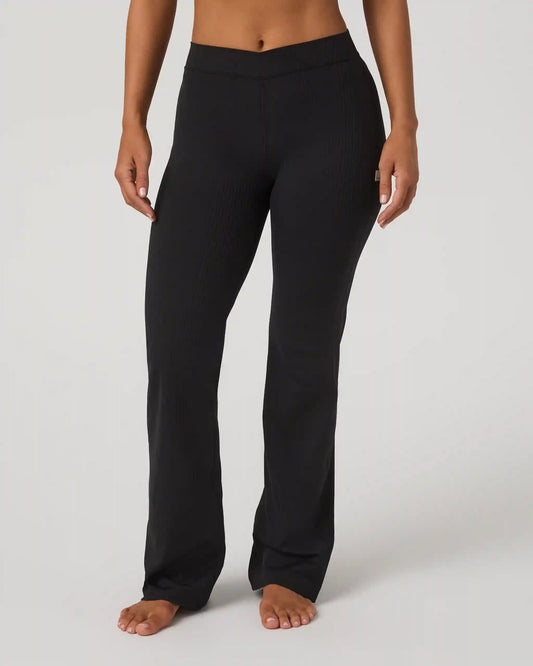 Inversion Rib Slim Flare | Black