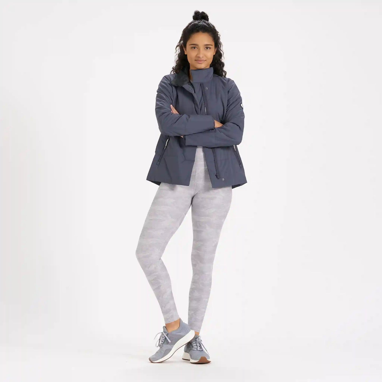 Clean Elevation Legging-Long | Pale Heather Camo