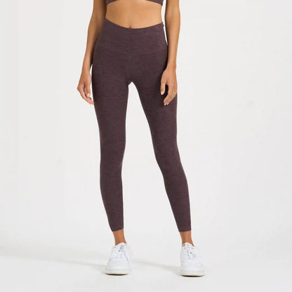 Clean Elevation Legging | Smoked Plum Heather