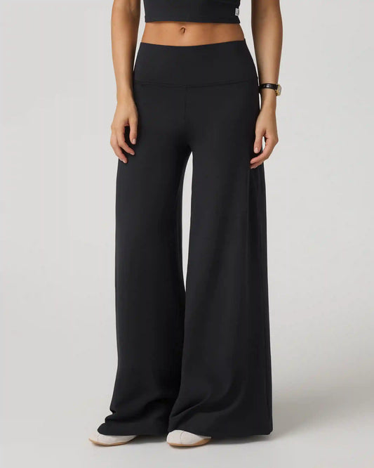 Halo Easy Wideleg Pant - Short | Solid Black