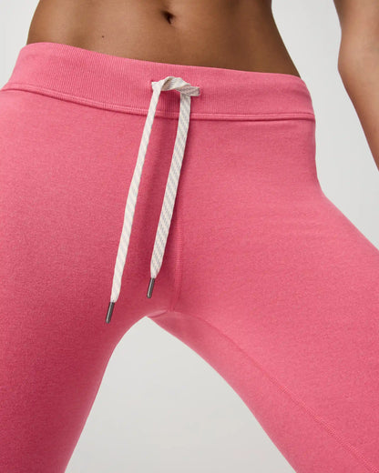 Halo Slim Flare Ankle Pant | Sunset Pink Heather