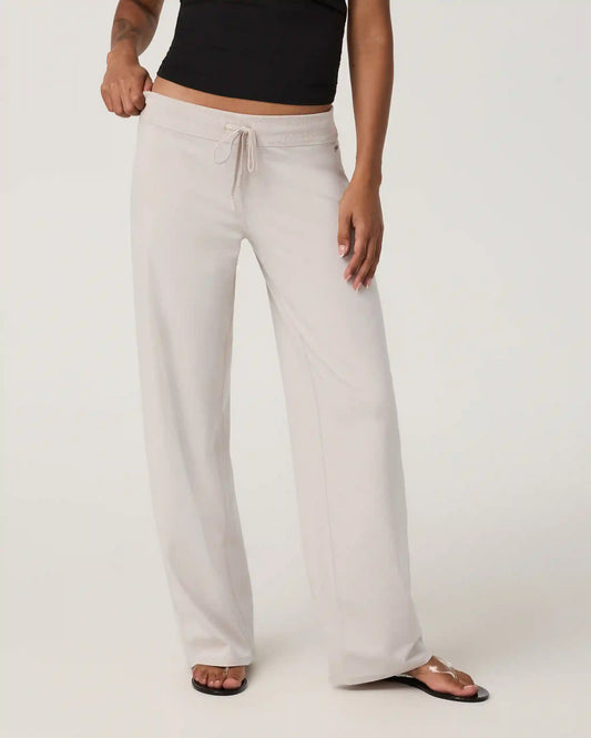 Halo Low Rise Straight Leg Pant | Ecru Heather
