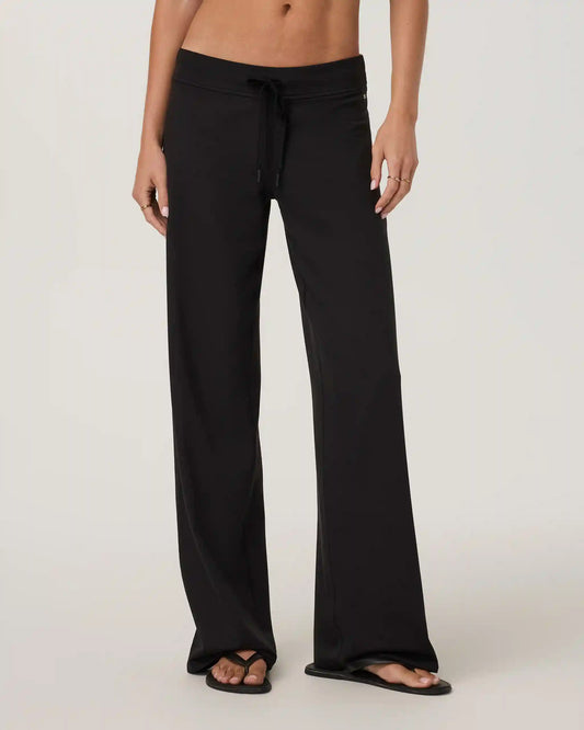 Halo Low Rise Straight Leg Pant - Long | Solid Black