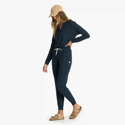 Lux Henley Jumpsuit | Ink Heather