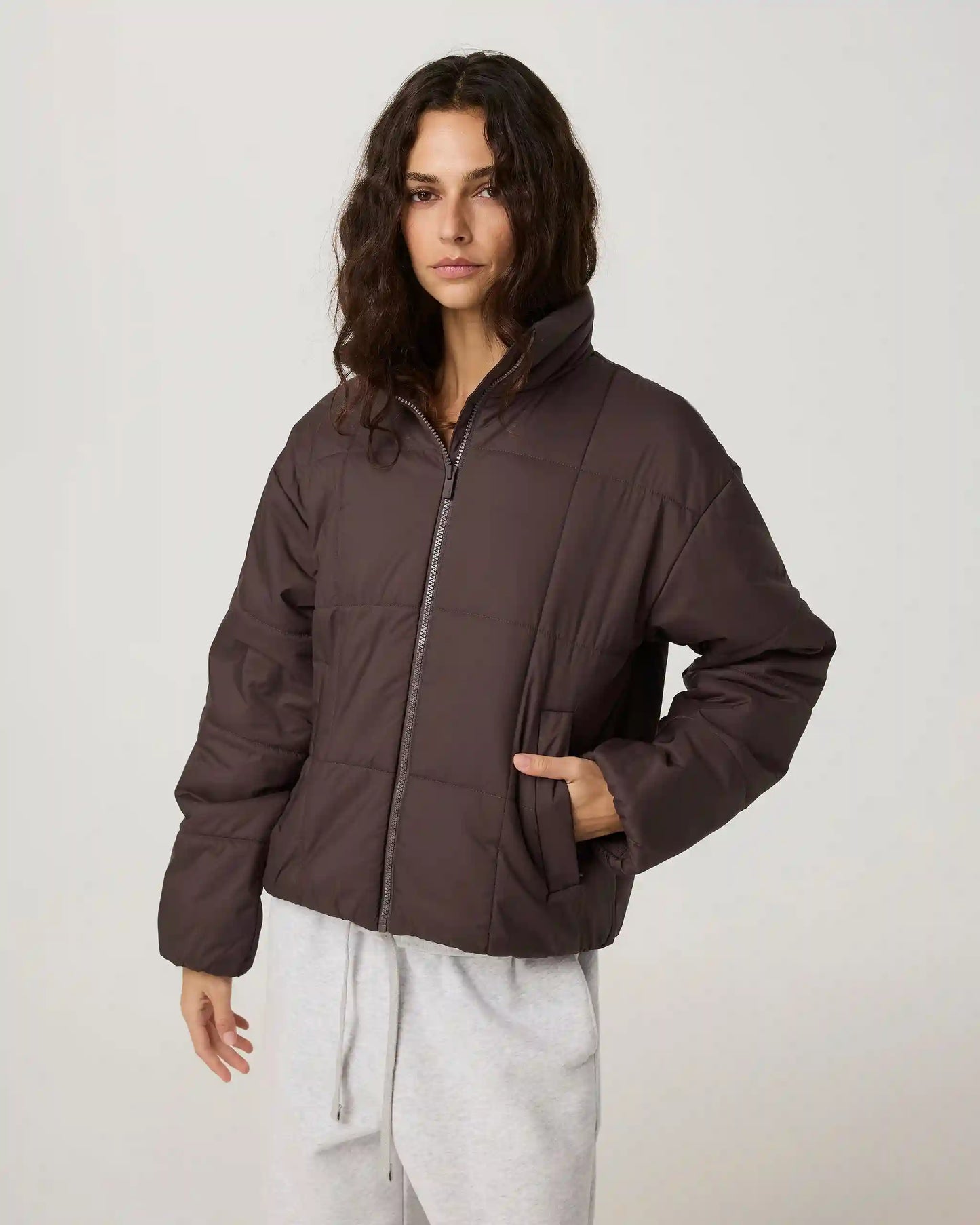 Canyon Insulated Sporty Jacket | French Roast