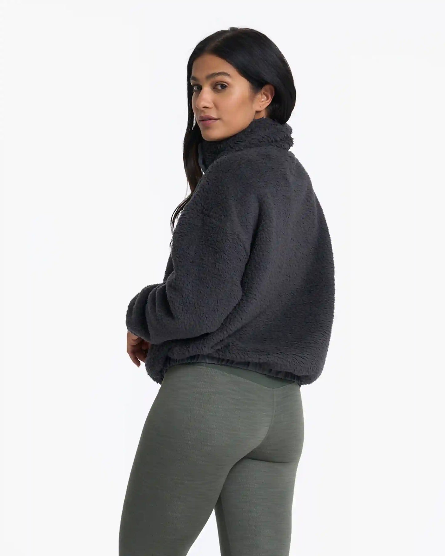 Cozy Sherpa Jacket | Charcoal
