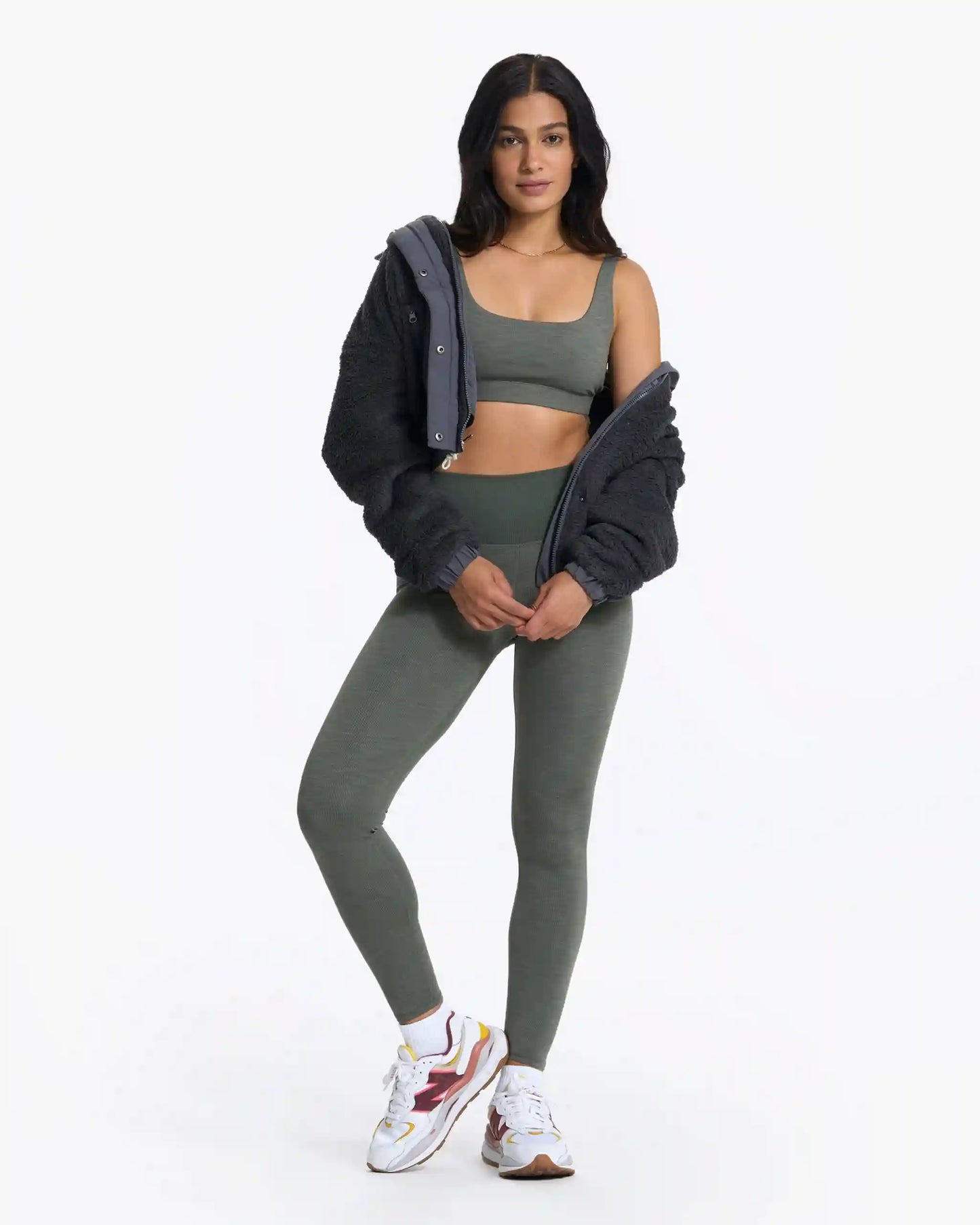 Cozy Sherpa Jacket | Charcoal