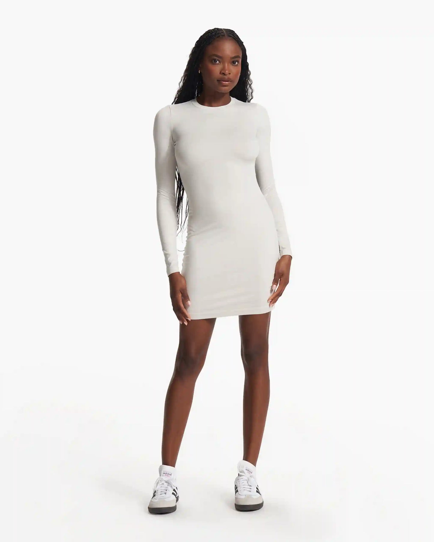Long Sleeve Halo Essential Dress | Salt Heather