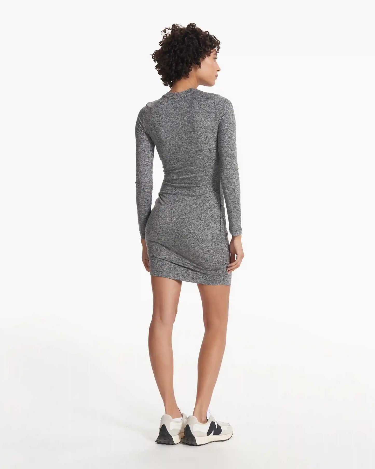 Long Sleeve Halo Essential Dress | Heather Grey