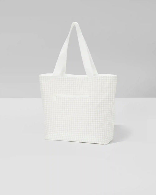 ALOHA-Day Tripper | Natural/Bone Gingham