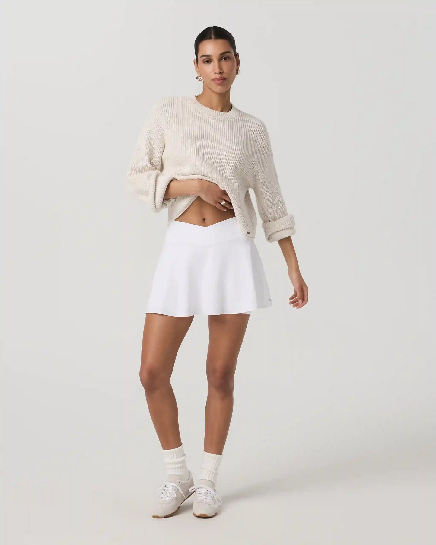 Clementine Flounce Skirt | White